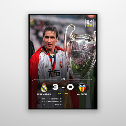 Real Madrid vs Valencia ( 3-0 ) 2000