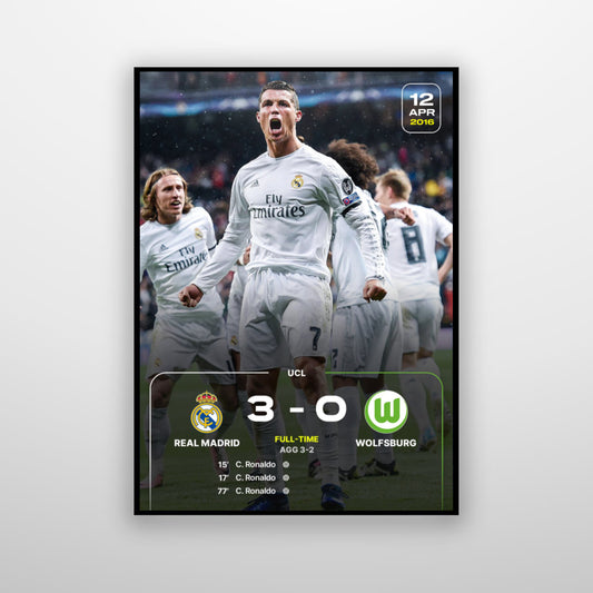 Real Madrid vs Wolfsburg ( 3-0 ) 2016