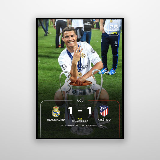 Real Madrid vs Atletico Madrid ( 1-1 ) 2016