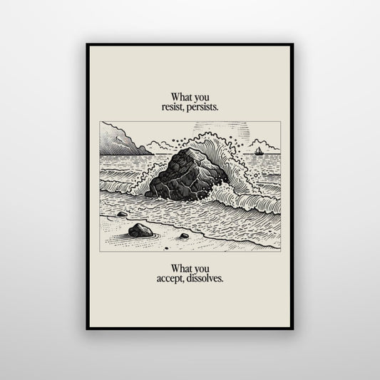 What you resist persists - What you accept dissolves