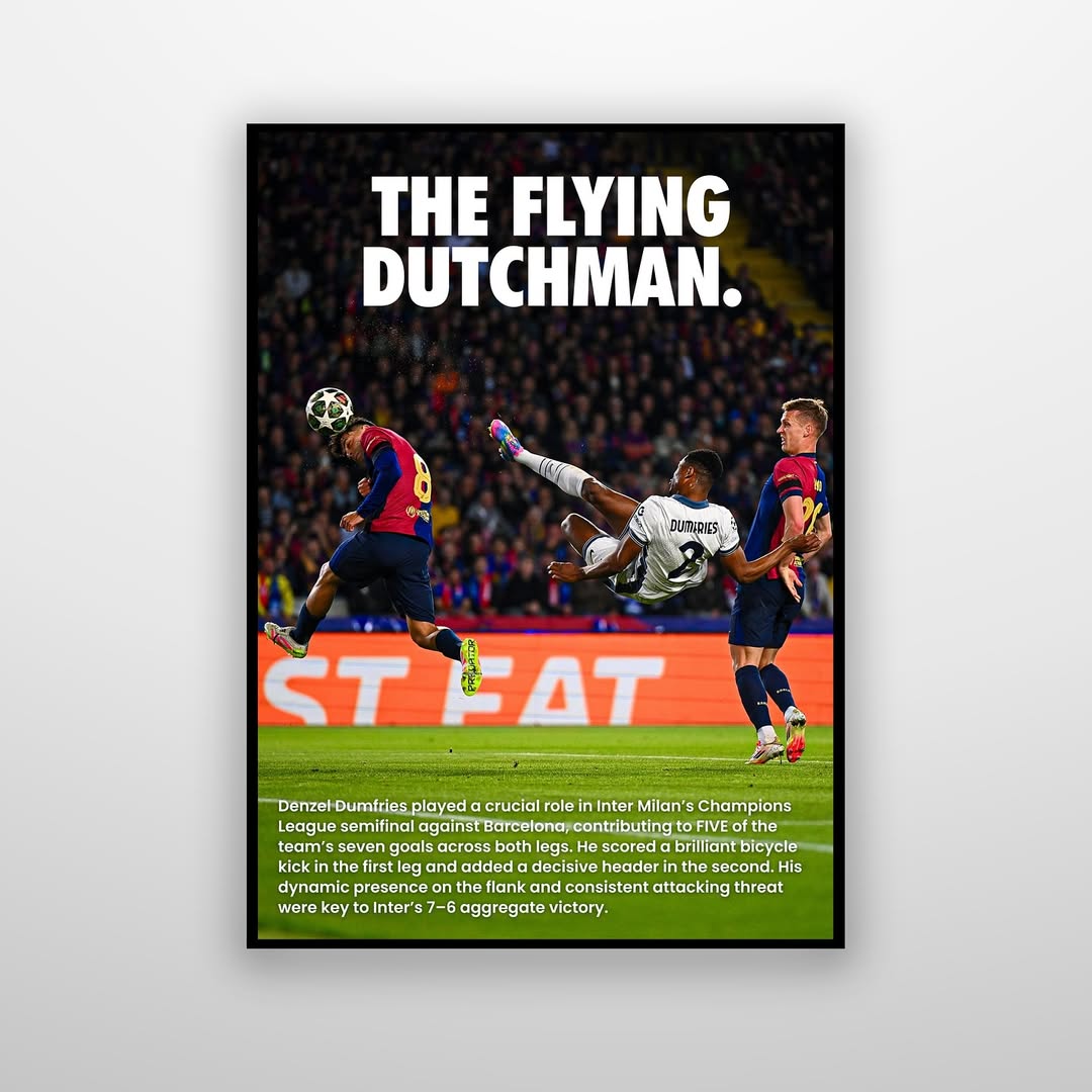 Denzel Dumfries - The Flying Dutchman.