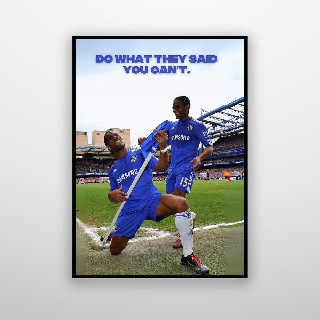 Drogba Flag Celebration