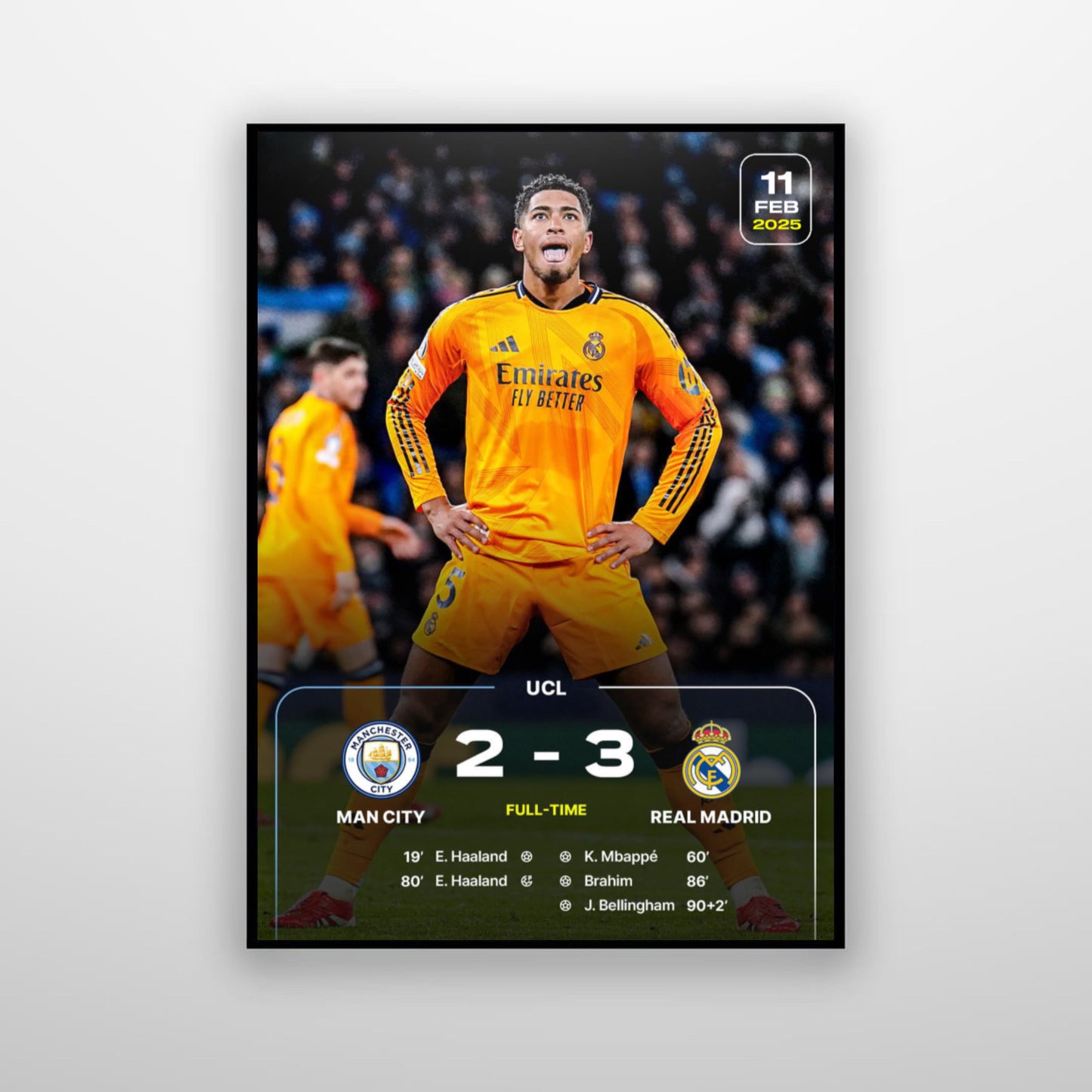 Real Madrid vs Manchester City ( 3-2 ) 2025