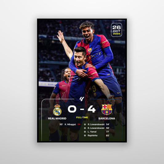 Barcelona vs Real Madrid ( 4-0 ) 2024